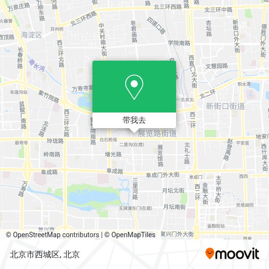 北京市西城区地图