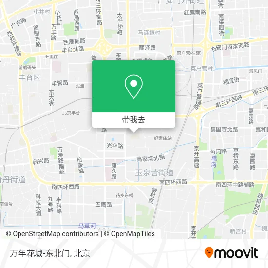 万年花城-东北门地图