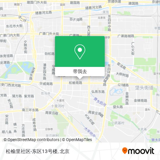 松榆里社区-东区13号楼地图