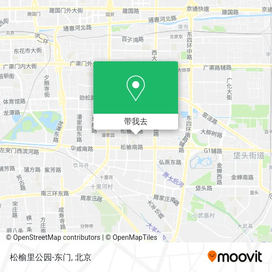 松榆里公园-东门地图
