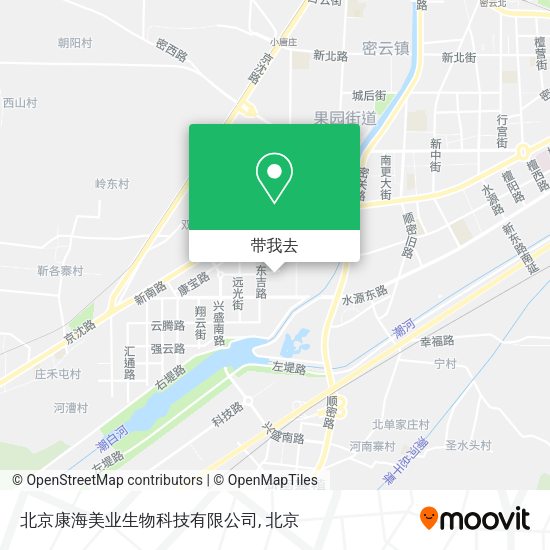 北京康海美业生物科技有限公司地图