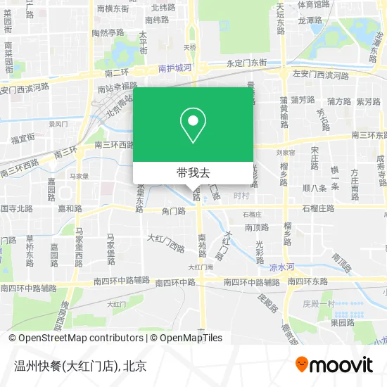 温州快餐(大红门店)地图