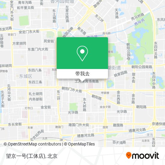 望京一号(工体店)地图