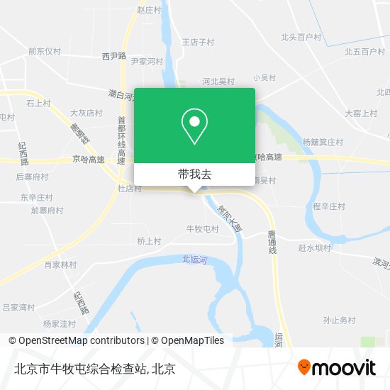 北京市牛牧屯综合检查站地图