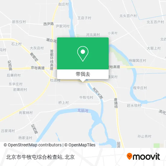 北京市牛牧屯综合检查站地图