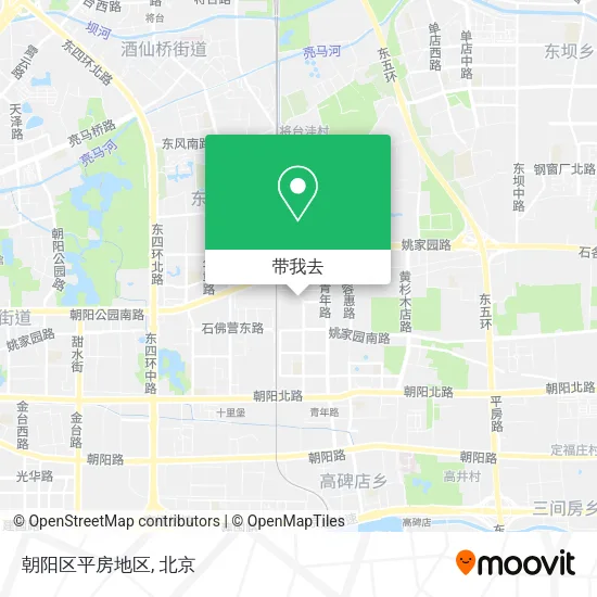 朝阳区平房地区地图
