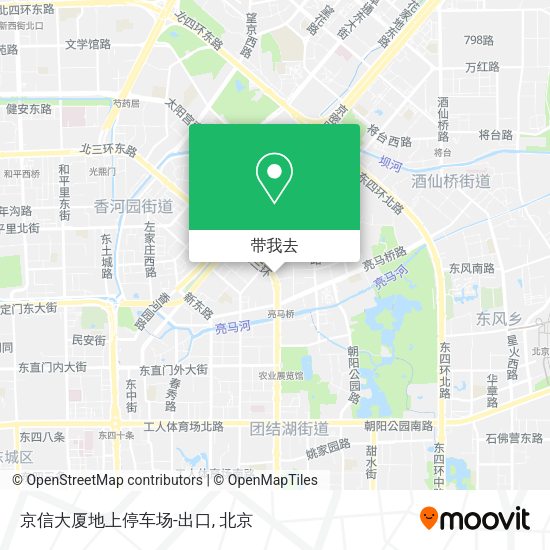 京信大厦地上停车场-出口地图