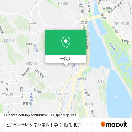 北京市丰台区长辛店第四中学-东北门地图