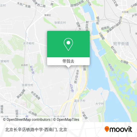 北京长辛店铁路中学-西南门地图
