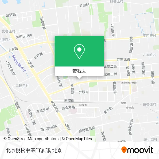北京悦松中医门诊部地图