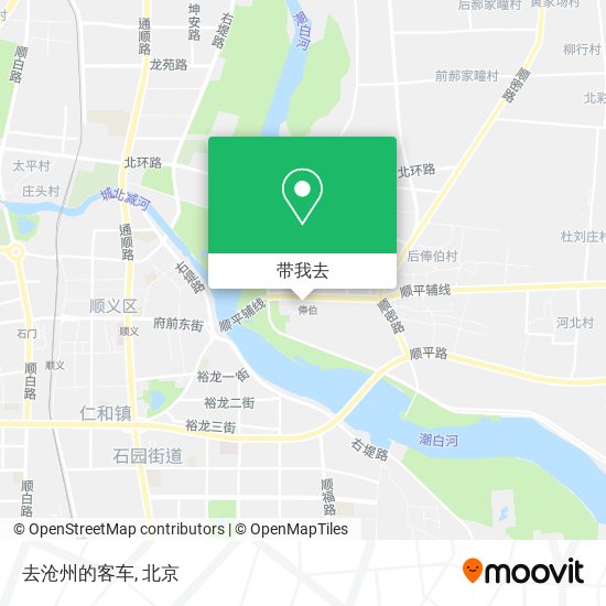 去沧州的客车地图