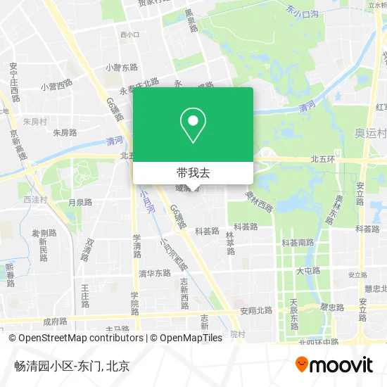 畅清园小区-东门地图