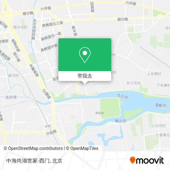 中海尚湖世家-西门地图
