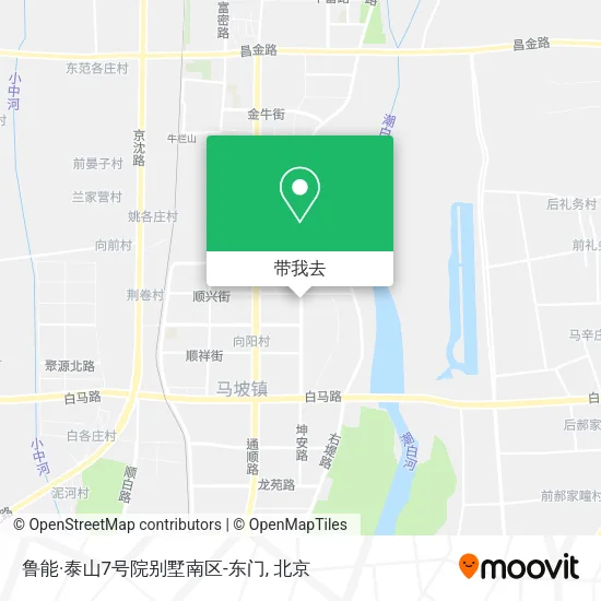 鲁能·泰山7号院别墅南区-东门地图