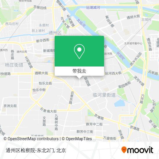 通州区检察院-东北2门地图