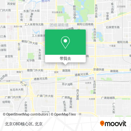北京CBD核心区地图