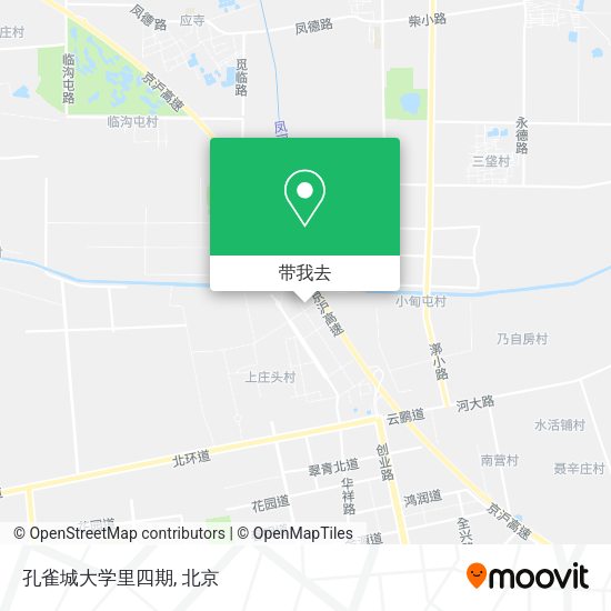孔雀城大学里四期地图