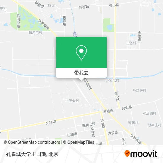 孔雀城大学里四期地图