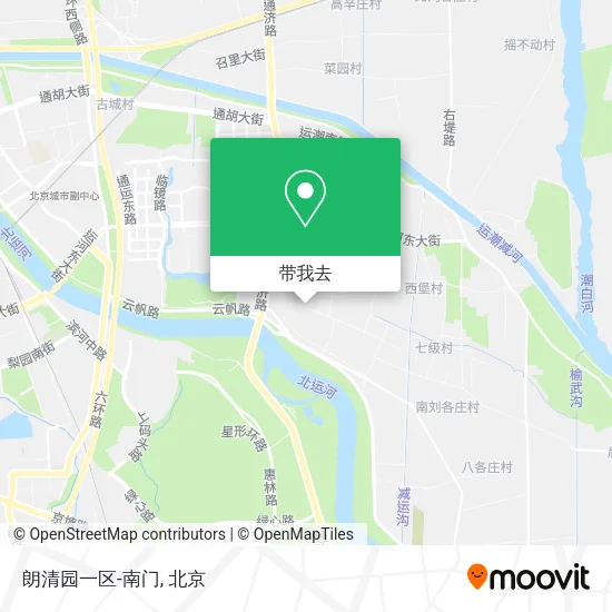 朗清园一区-南门地图