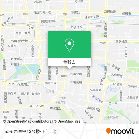 武圣西里甲13号楼-正门地图