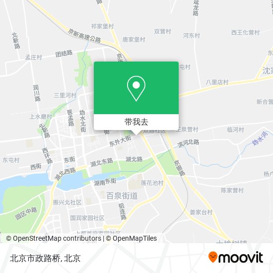北京市政路桥地图