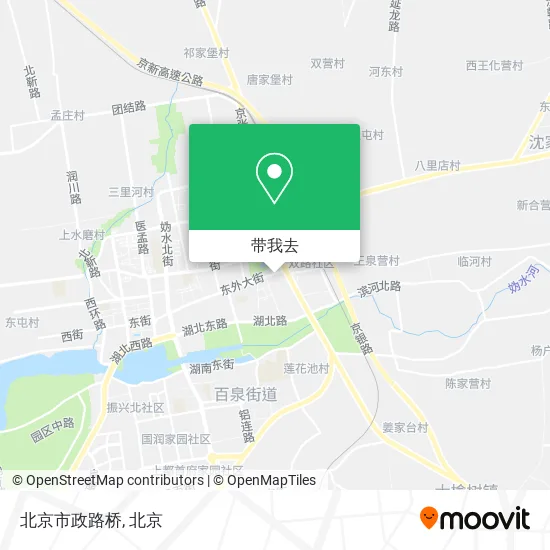 北京市政路桥地图