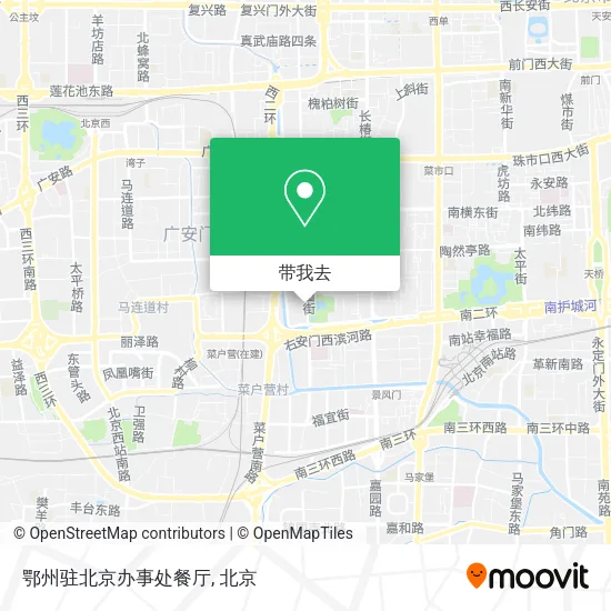 鄂州驻北京办事处餐厅地图
