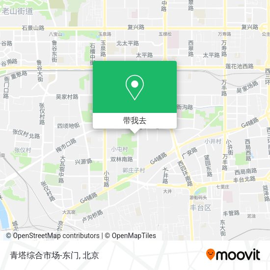 青塔综合市场-东门地图