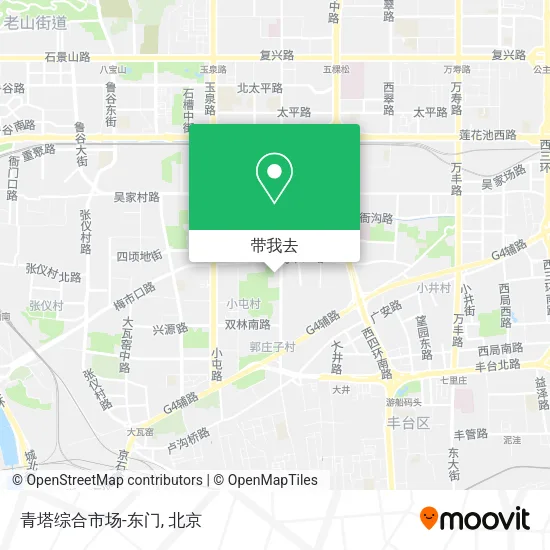 青塔综合市场-东门地图