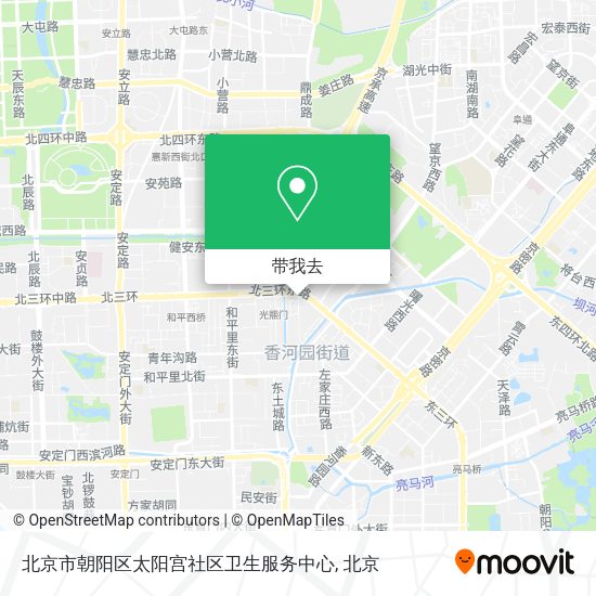 北京市朝阳区太阳宫社区卫生服务中心地图