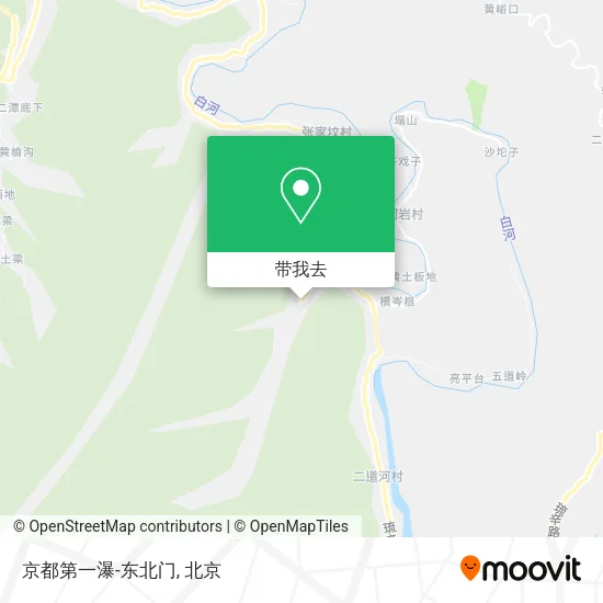 京都第一瀑-东北门地图