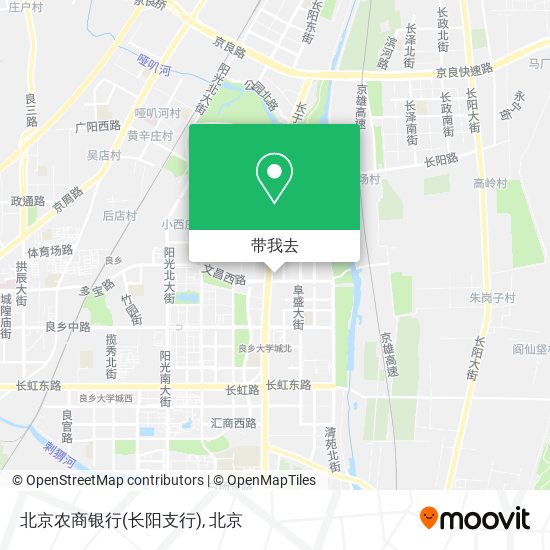 北京农商银行(长阳支行)地图
