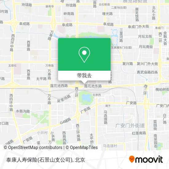 泰康人寿保险(石景山支公司)地图
