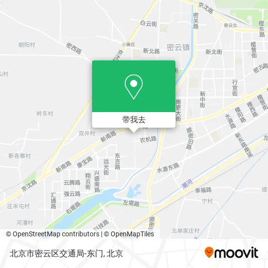 北京市密云区交通局-东门地图