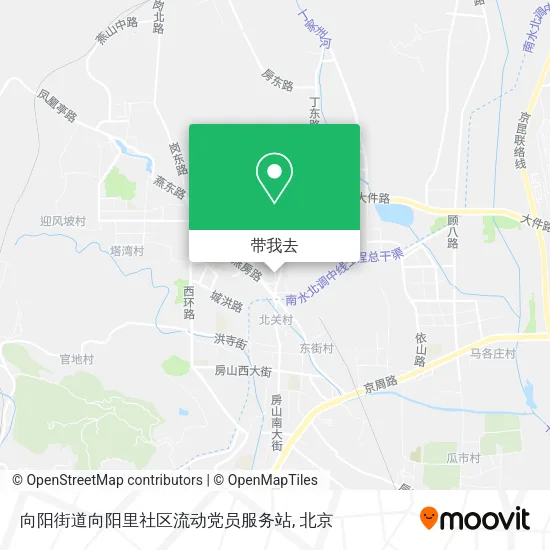 向阳街道向阳里社区流动党员服务站地图