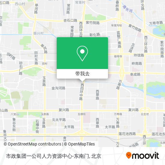 市政集团一公司人力资源中心-东南门地图