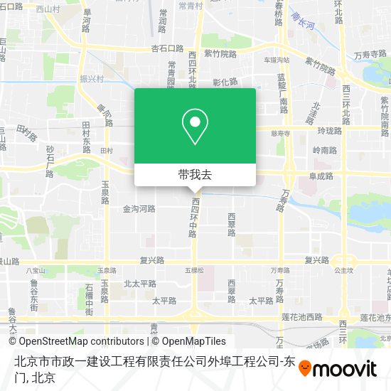 北京市市政一建设工程有限责任公司外埠工程公司-东门地图