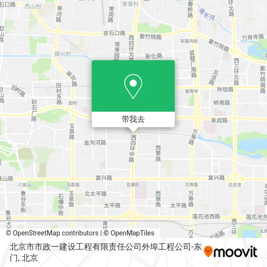 北京市市政一建设工程有限责任公司外埠工程公司-东门地图