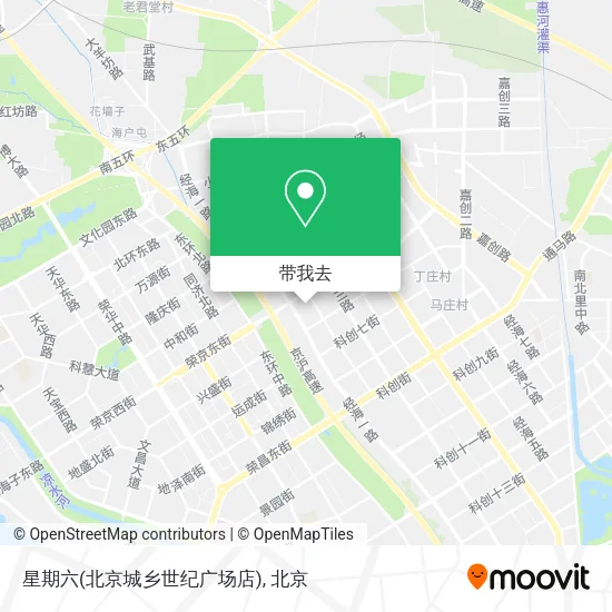 星期六(北京城乡世纪广场店)地图