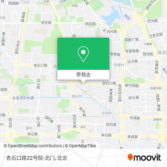 杏石口路22号院-北门地图