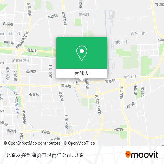 北京友兴辉商贸有限责任公司地图