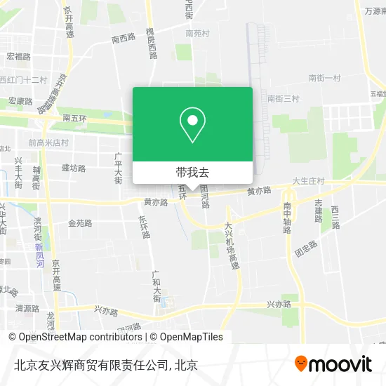 北京友兴辉商贸有限责任公司地图