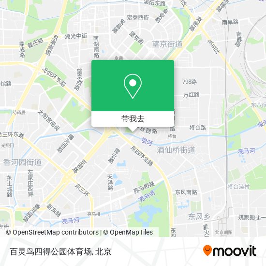 百灵鸟四得公园体育场地图