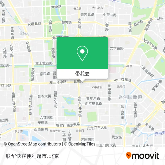 联华快客便利超市地图