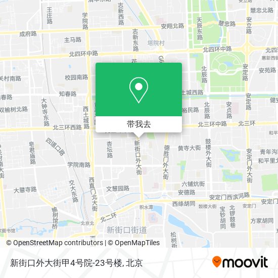 新街口外大街甲4号院-23号楼地图