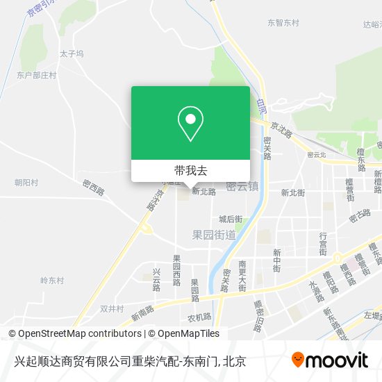兴起顺达商贸有限公司重柴汽配-东南门地图
