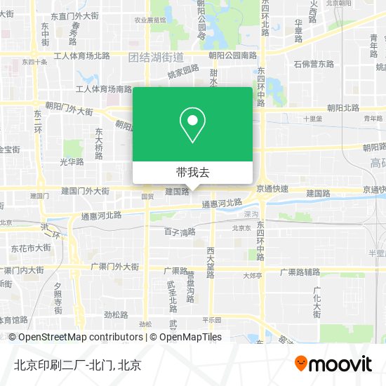北京印刷二厂-北门地图
