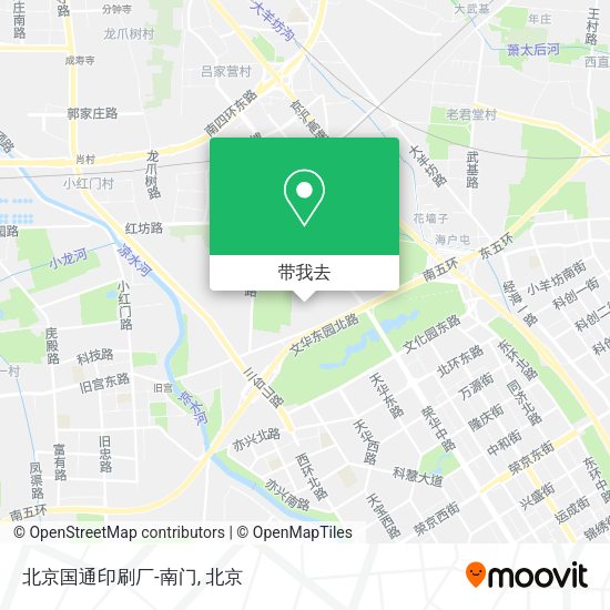 北京国通印刷厂-南门地图
