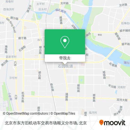 北京市东方旧机动车交易市场顺义分市场地图