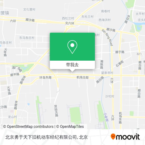 北京勇于天下旧机动车经纪有限公司地图